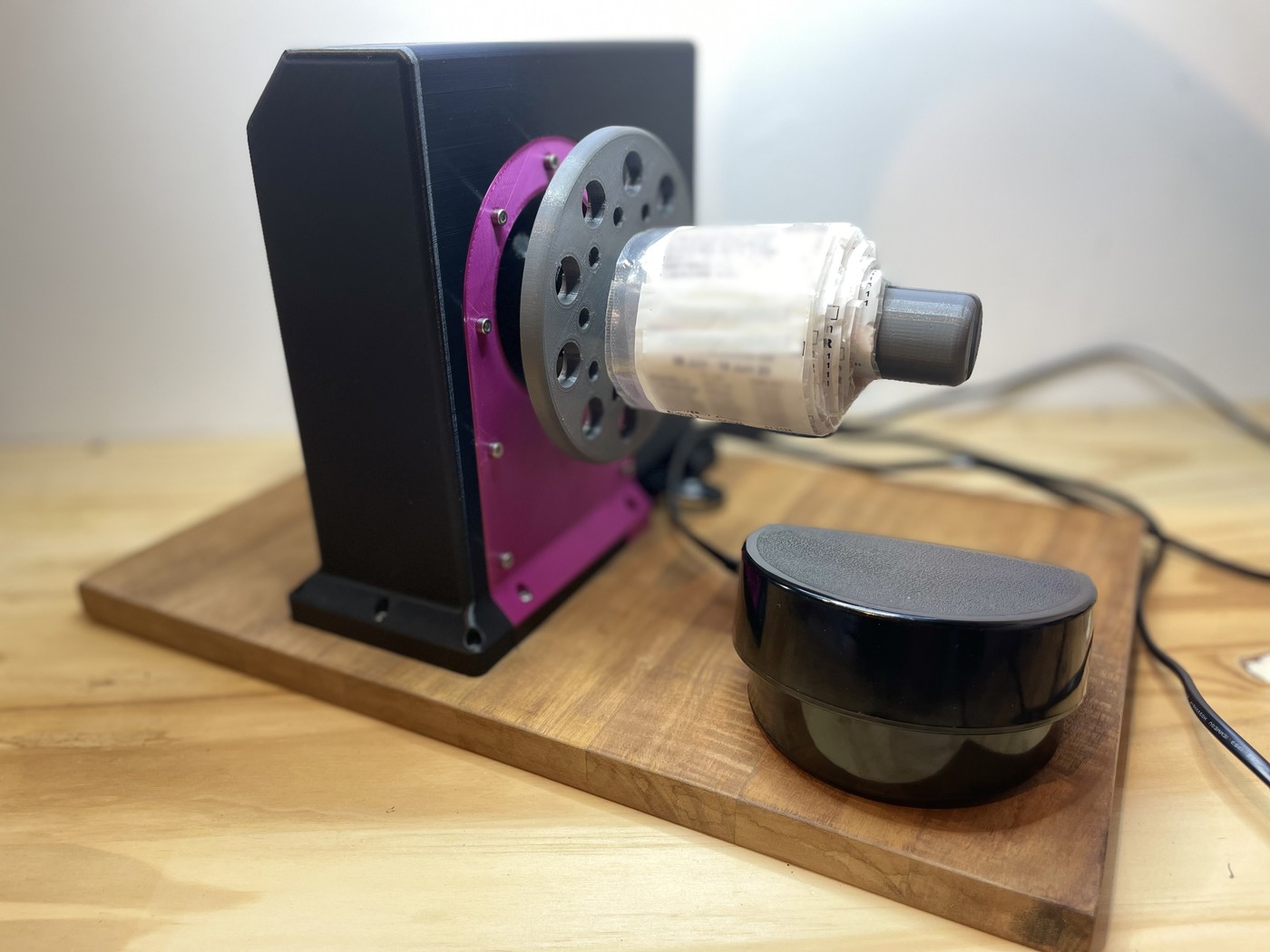 Enrouleur de ruban de posologie, prototype imprimé en 3D